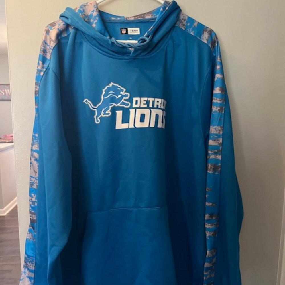 Men's Detroit Lions Performance Hoodie w/ Oxide Sleeves Size XL